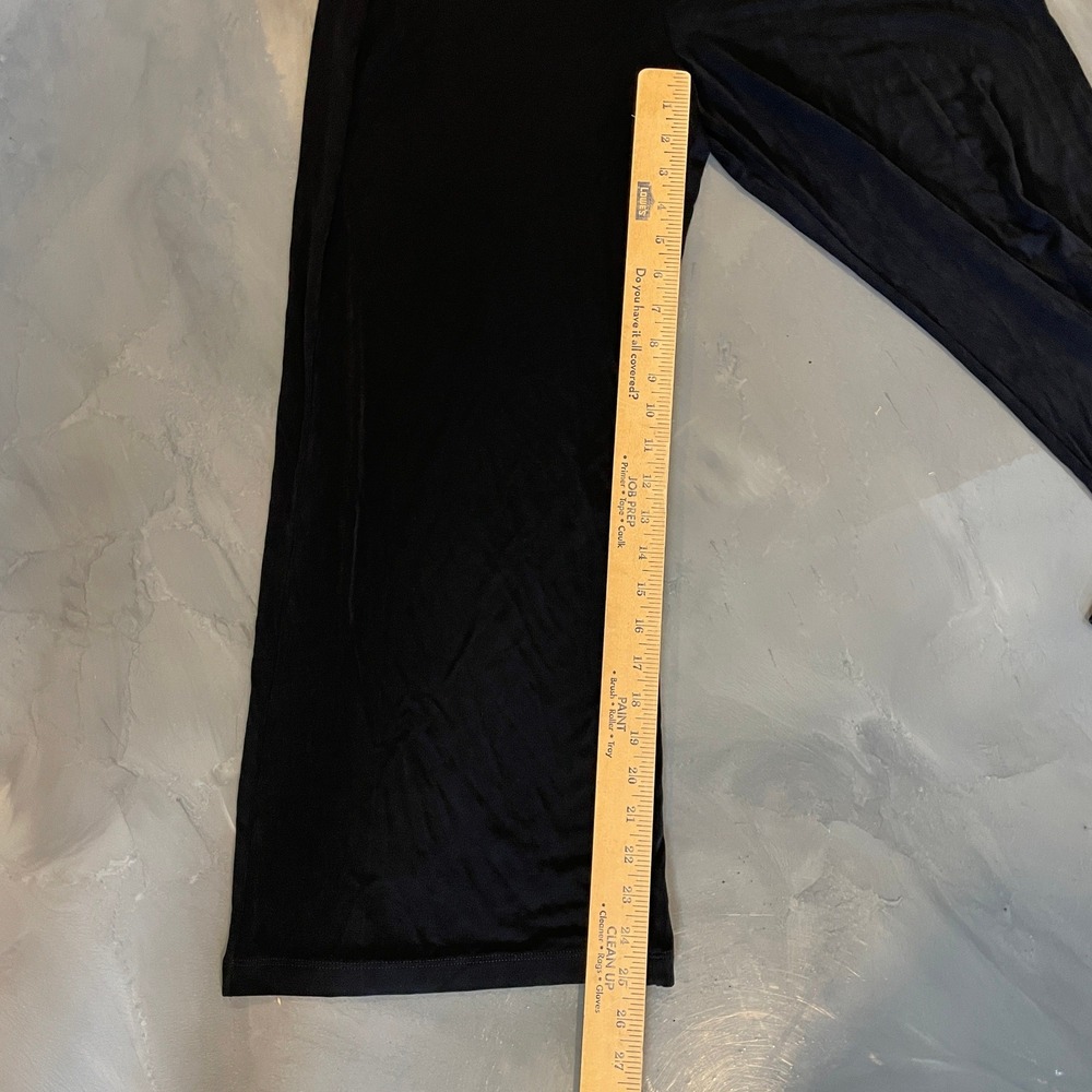 Chico's Travelers Black Wide Leg Pull On Pants Petite Size 1P 8/10P Stretchy - Picture 3 of 7